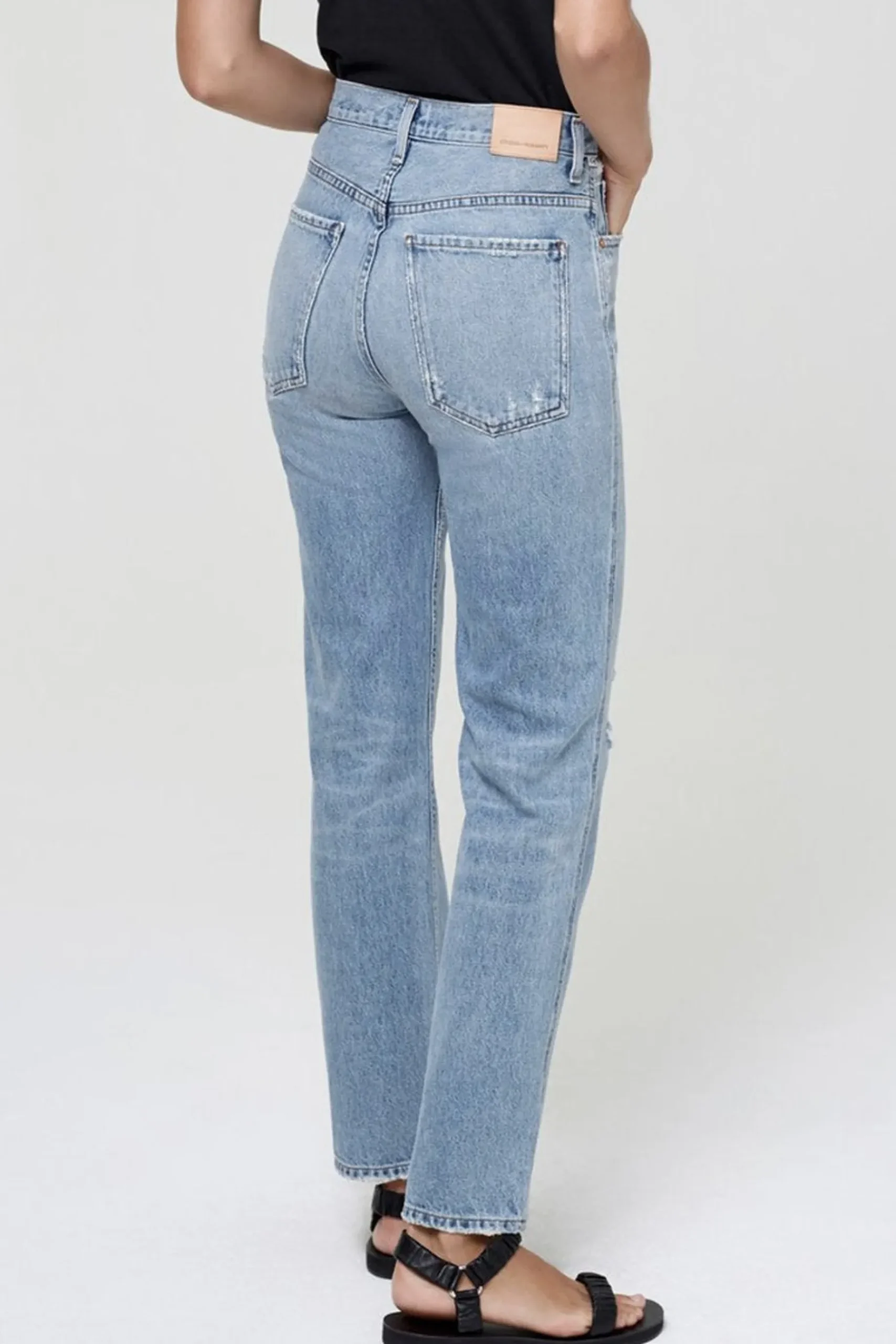 Denim-HUSK Citizens of Humanity Daphne Crop - Blue - Light Blue-Light