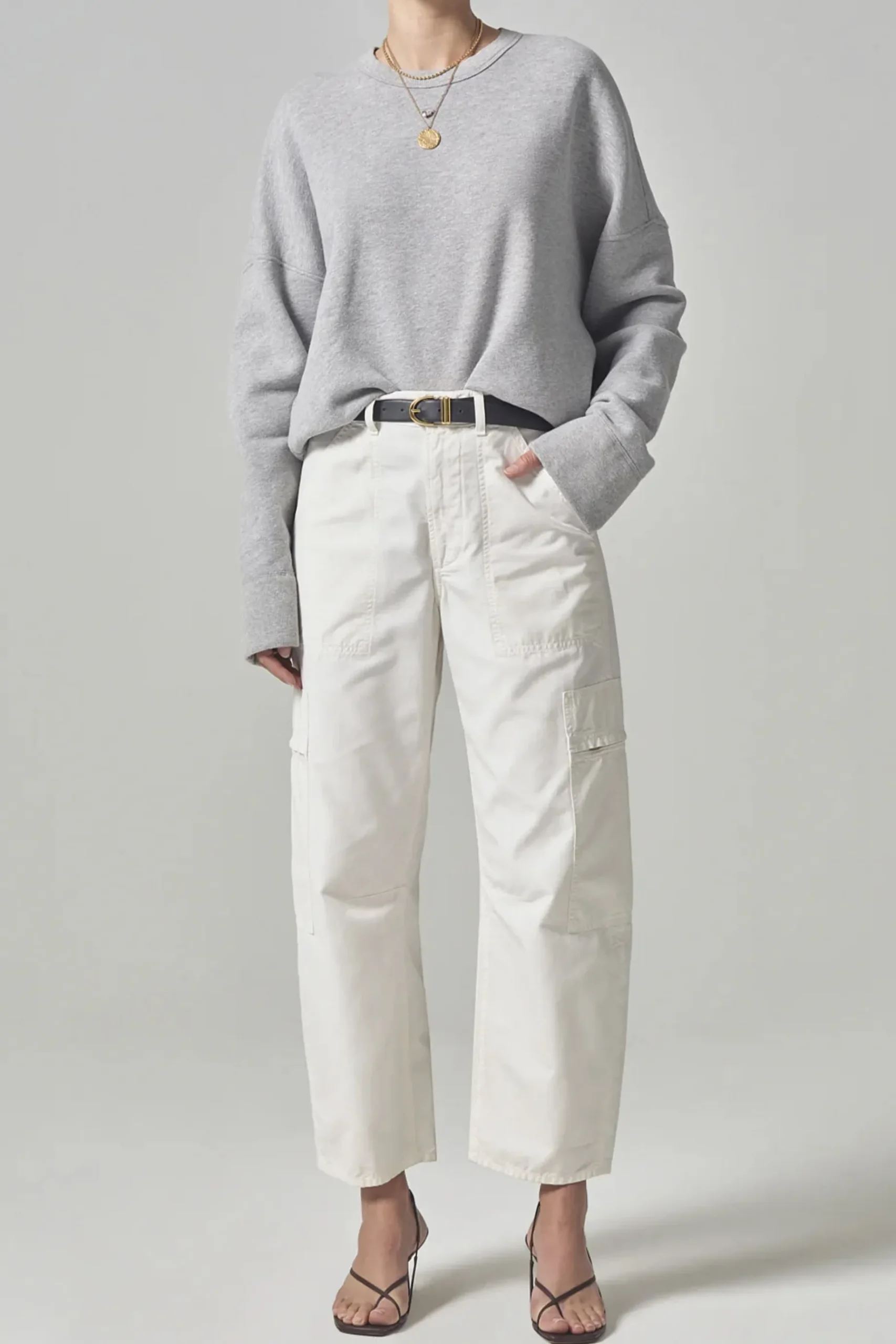 Denim-HUSK Citizens of Humanity Marcelle Cargo - White