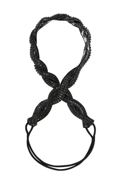 Hats & Headpieces-HUSK Deepa Gurnani Ashley Headband - Black