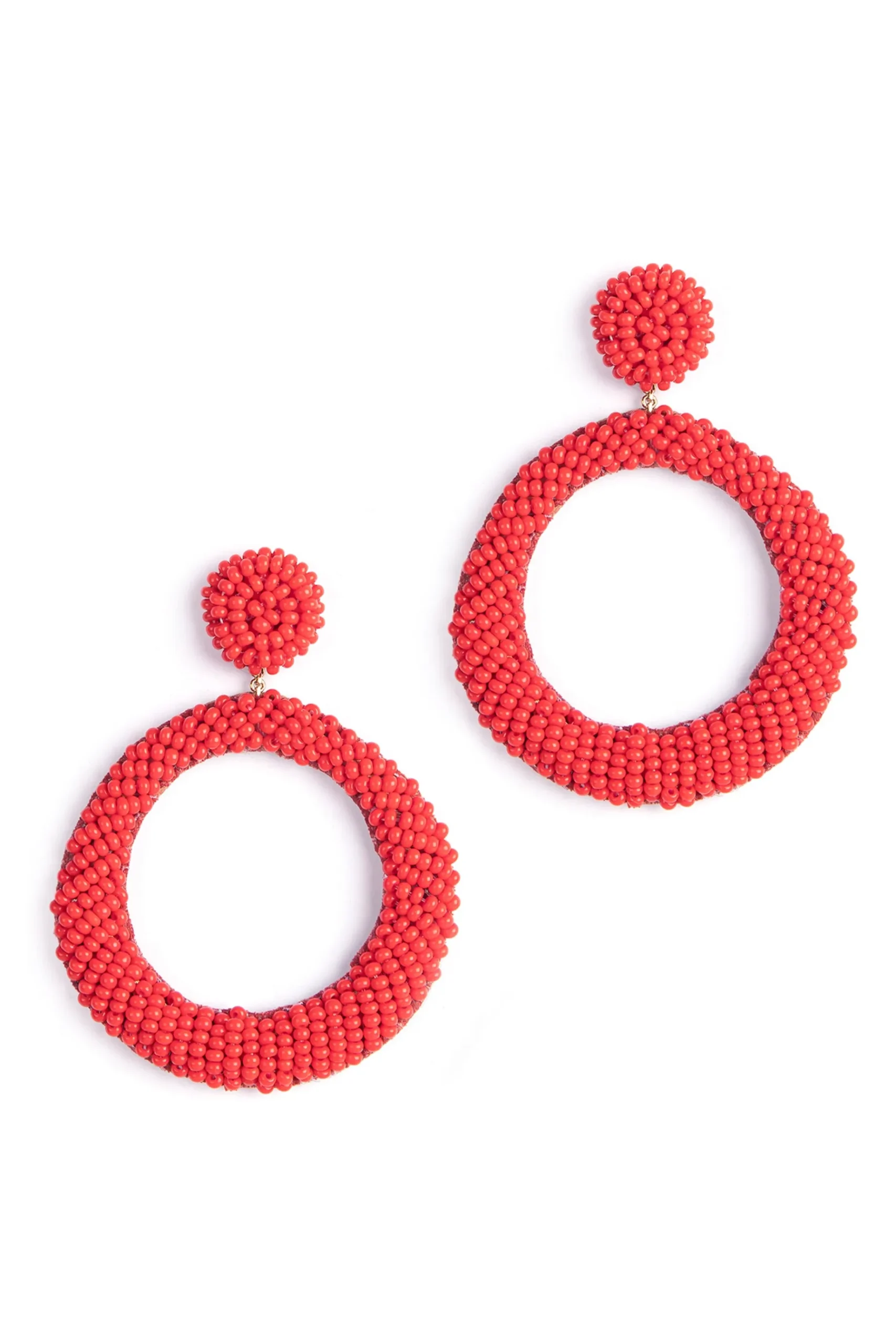 Earrings-HUSK Deepa Gurnani Asta Earring - Red
