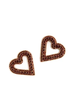 Earrings-HUSK Deepa Gurnani Bia Earring - Red