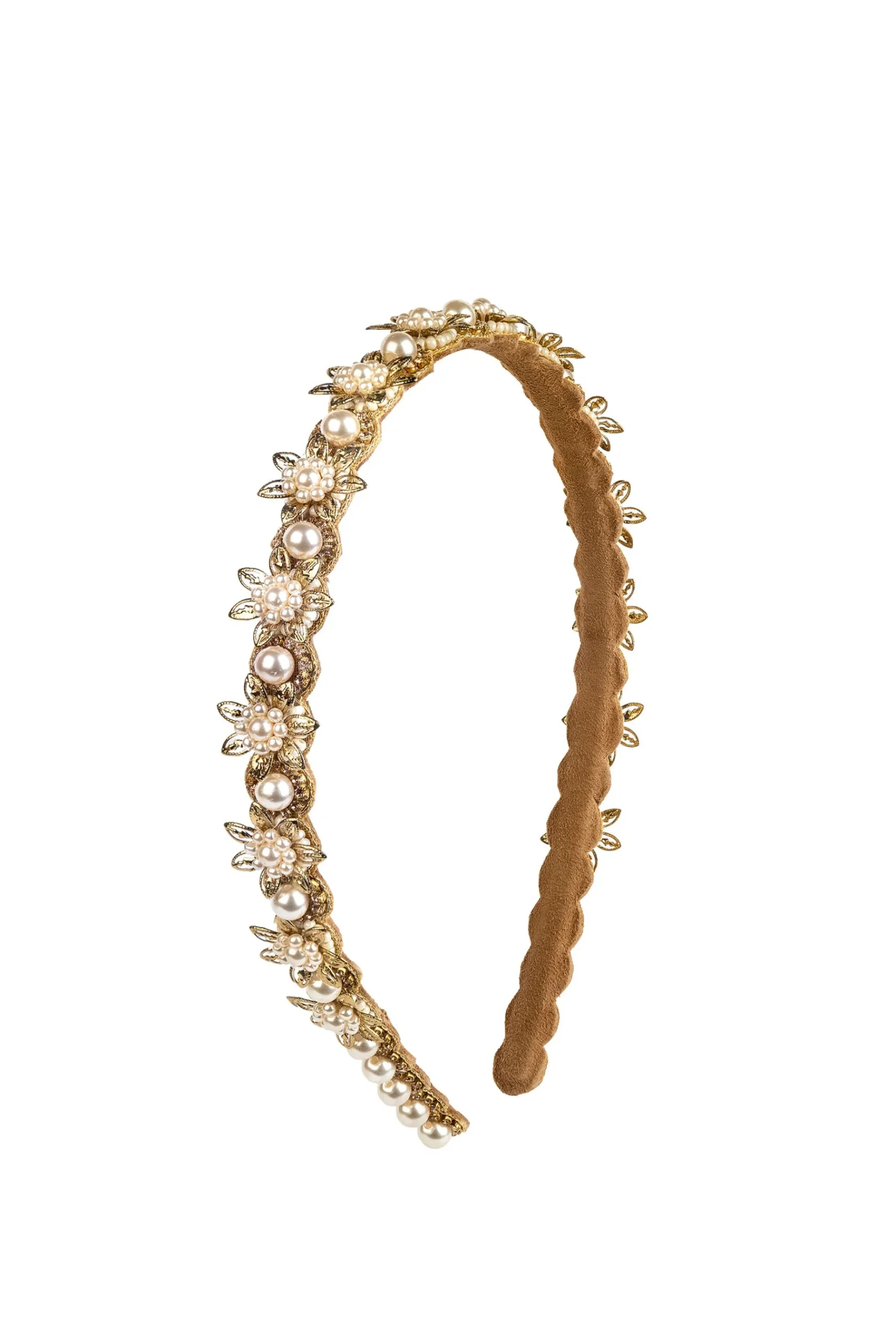 Hats & Headpieces-HUSK Deepa Gurnani Deanne Headband - Gold