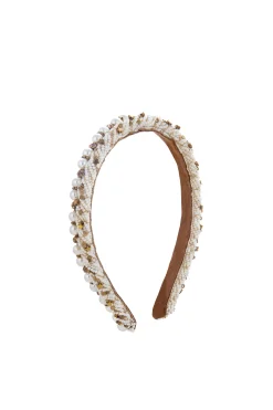 Hats & Headpieces-HUSK Deepa Gurnani Eliza Headband - Gold