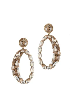 Earrings-HUSK Deepa Gurnani Freida Earring - Gold