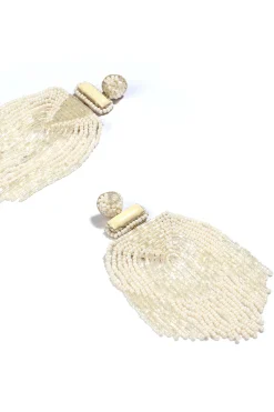 Earrings-HUSK Deepa Gurnani Jody Earrings - Ivory