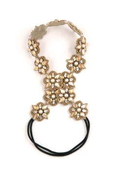 Hats & Headpieces-HUSK Deepa Gurnani Reagan Headband - Gold
