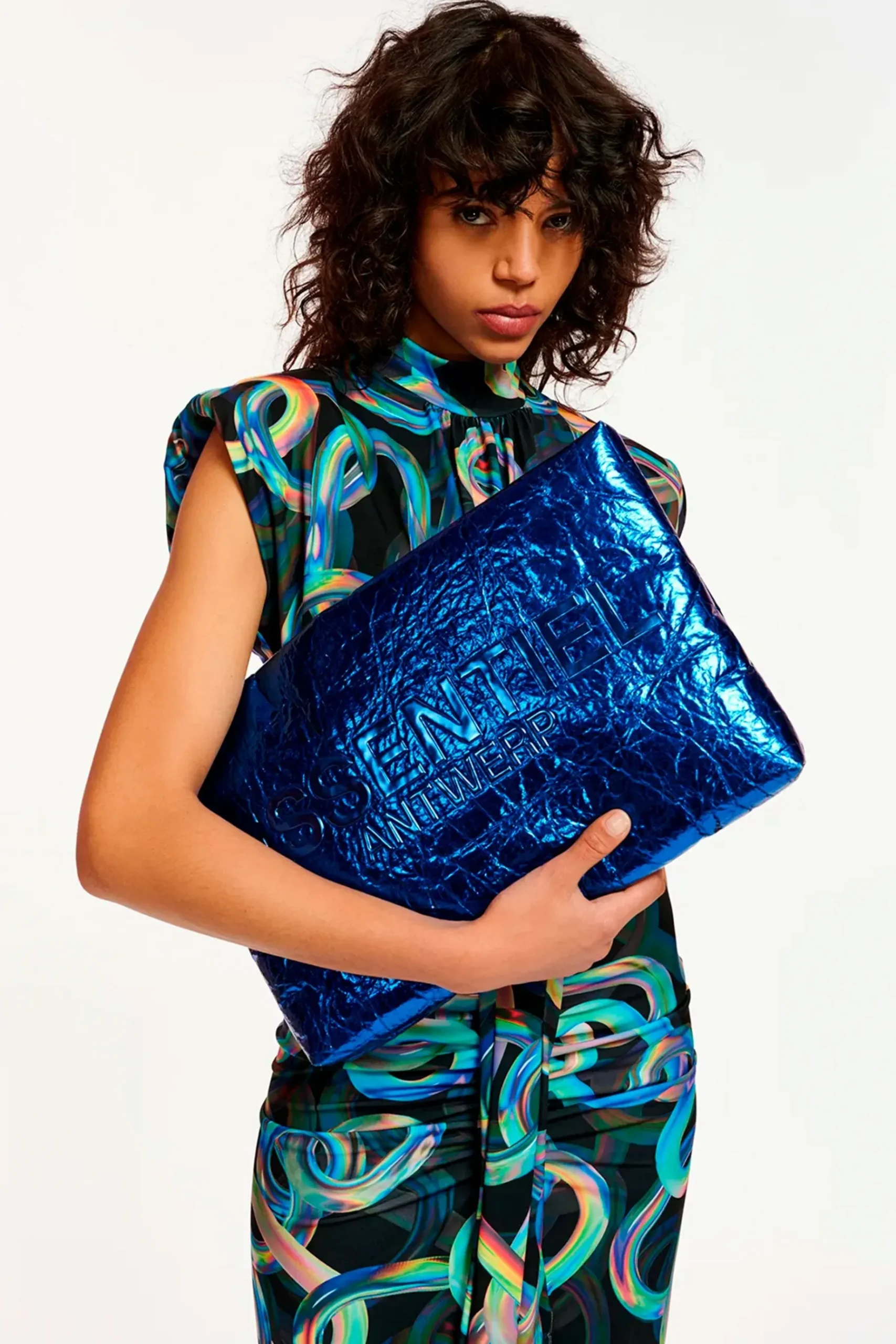 Bags-HUSK Essentiel Antwerp Eparty Pouch - Blue