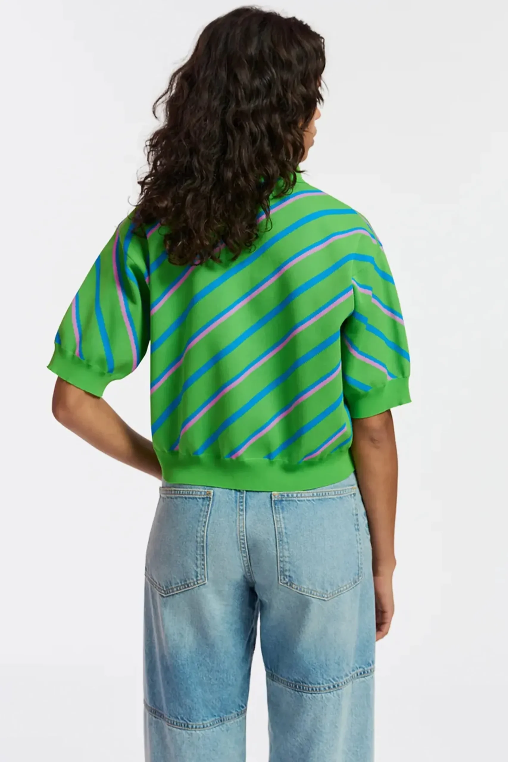 Knitwear-HUSK Essentiel Antwerp Farfalla Polo - Green