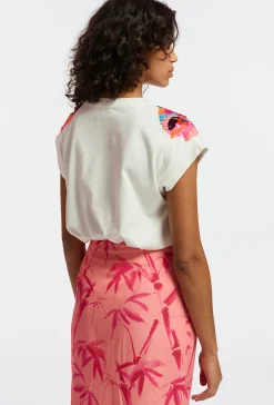 Tops-HUSK Essentiel Antwerp Fequins Tee - White
