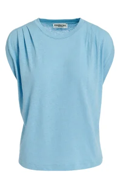 Tees & Tanks-HUSK Essentiel Antwerp Ferm Tee - Blue