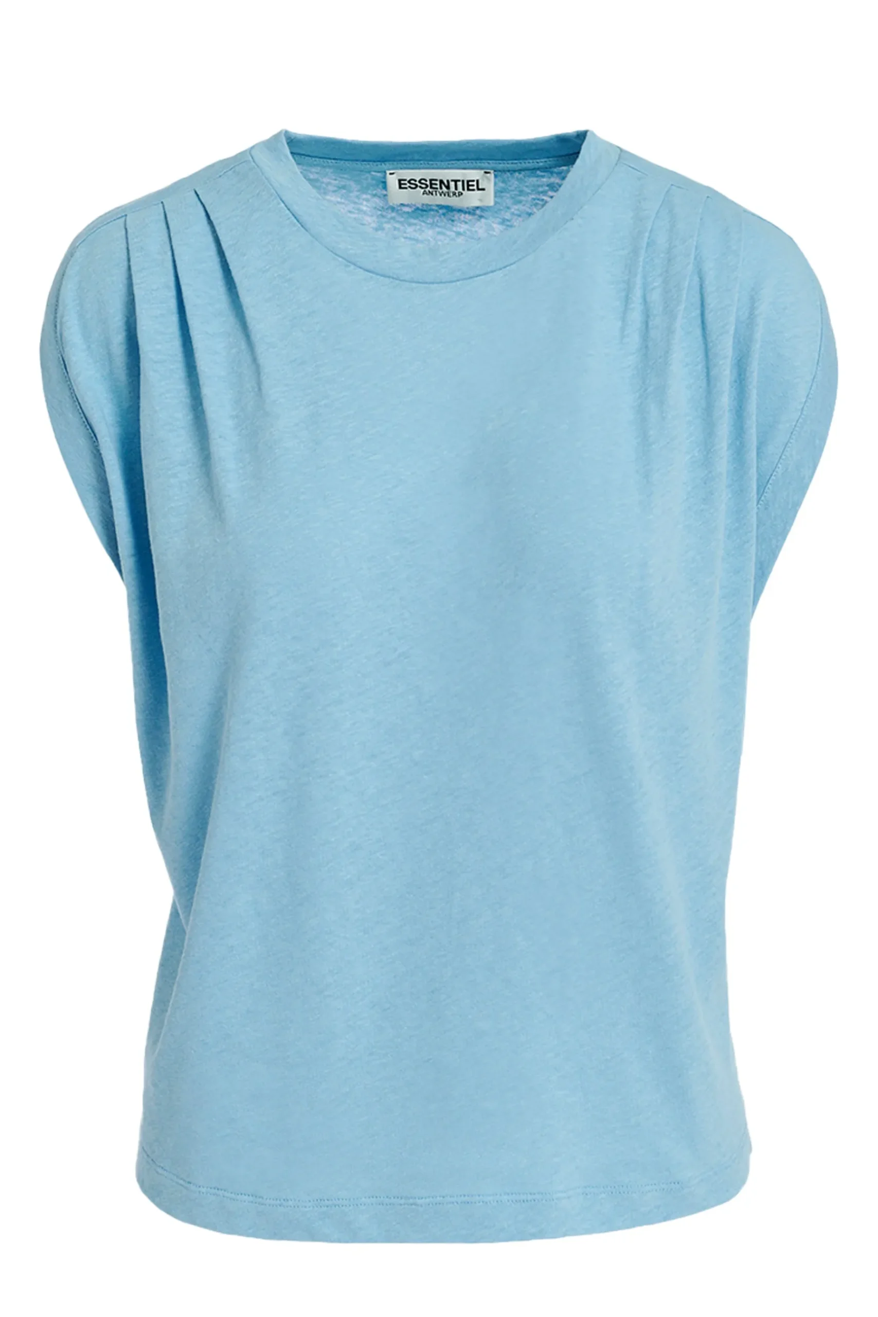 Tees & Tanks-HUSK Essentiel Antwerp Ferm Tee - Blue