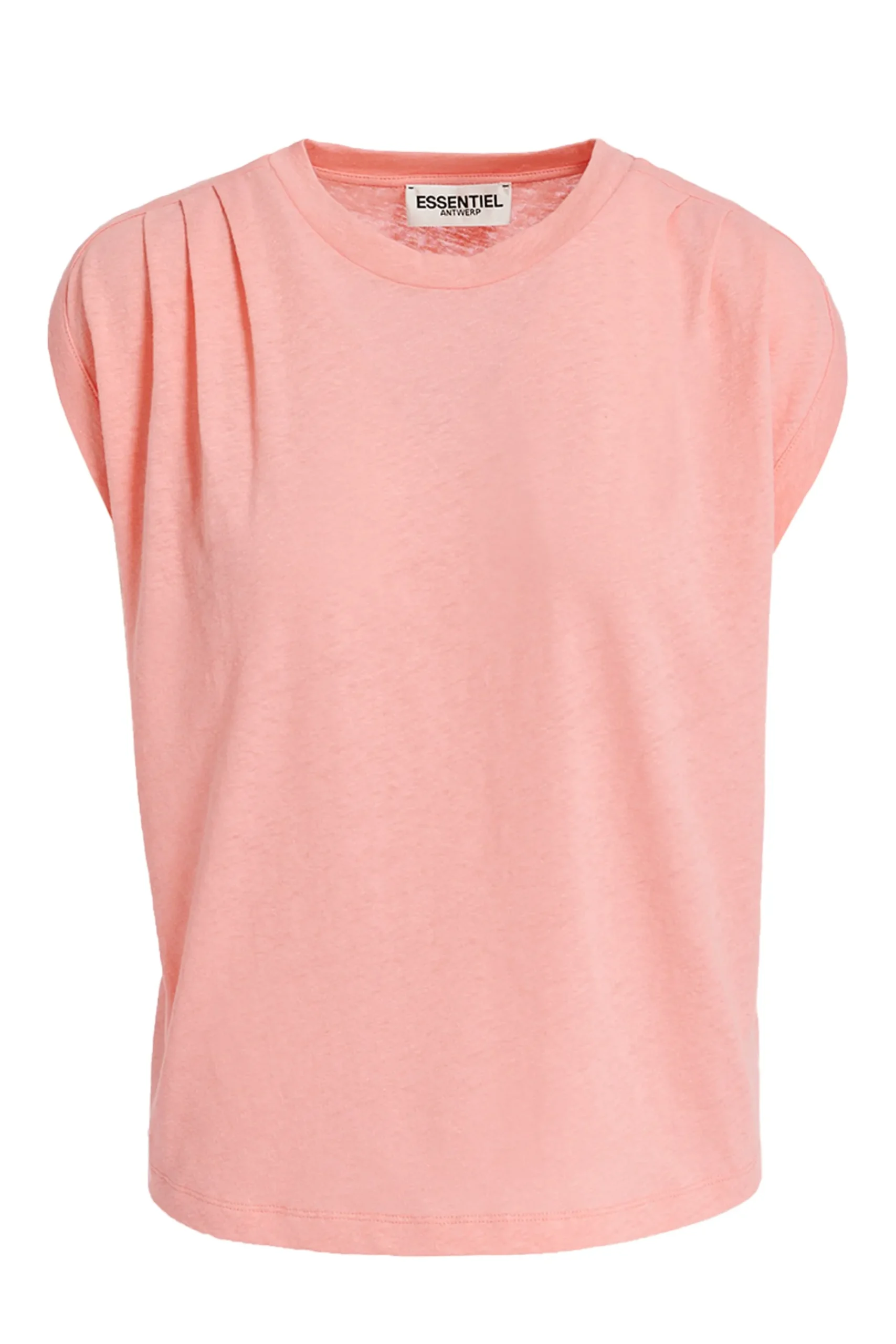 Tops-HUSK Essentiel Antwerp Ferm Tee - Pink
