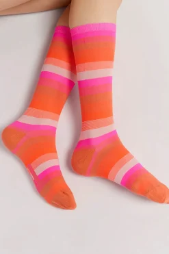Scarves, Socks & Gloves-HUSK Essentiel Antwerp Flogo Sock - Sun