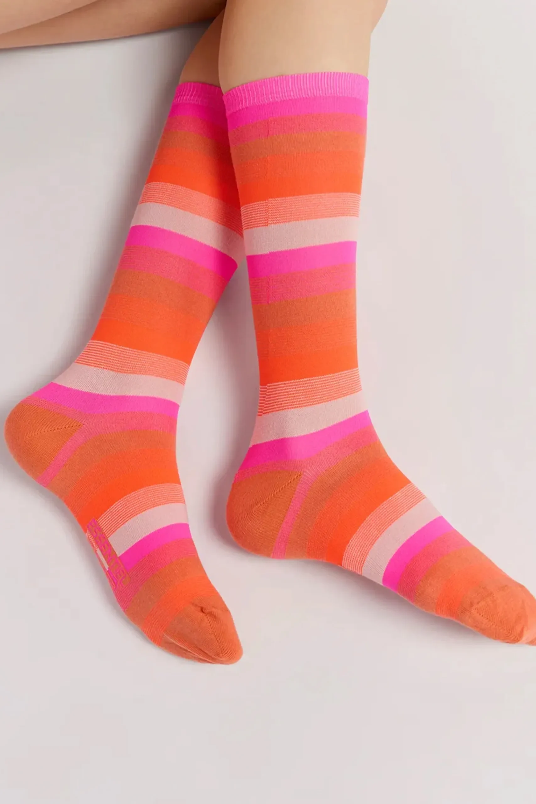 Scarves, Socks & Gloves-HUSK Essentiel Antwerp Flogo Sock - Sun
