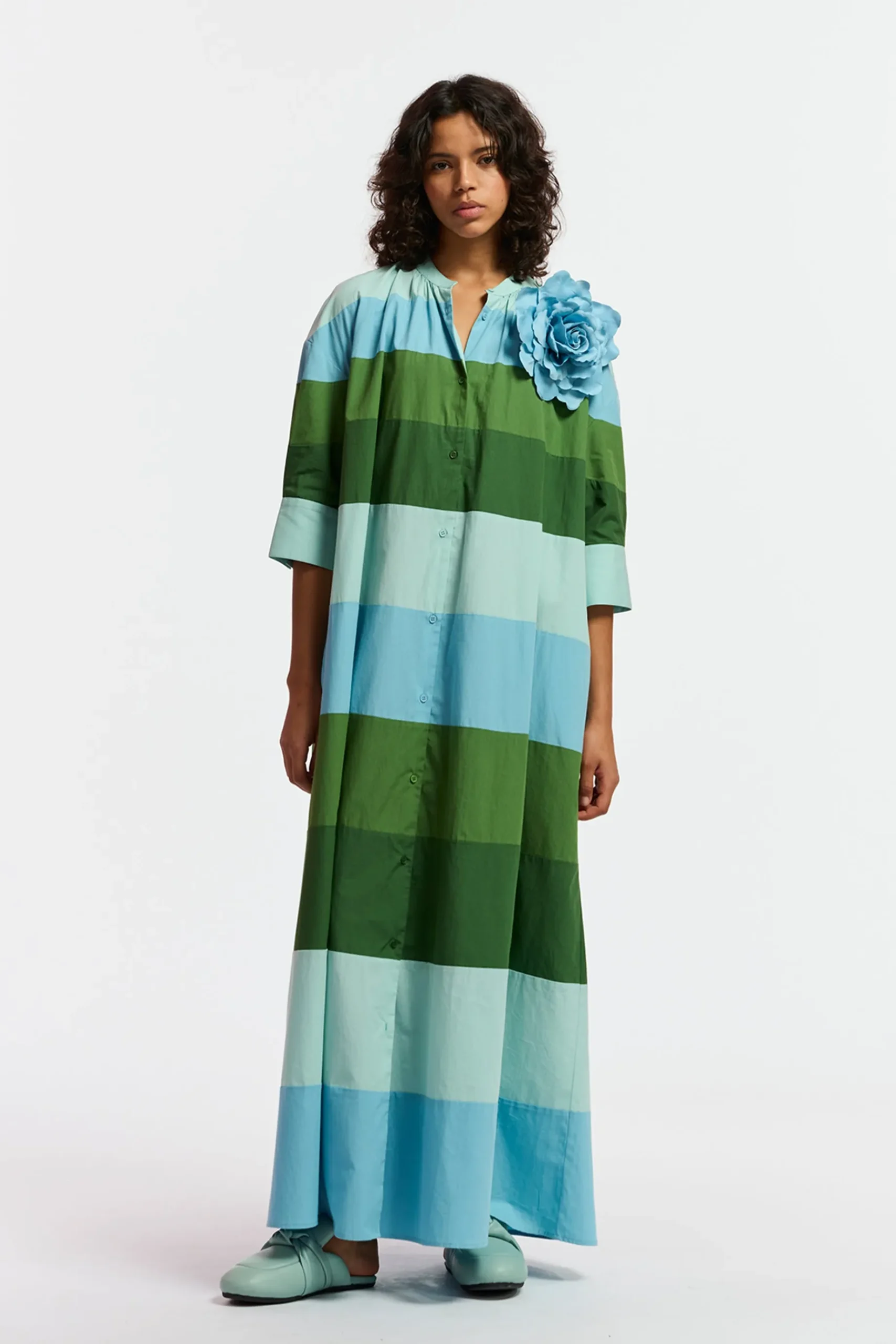 Dresses-HUSK Essentiel Antwerp Frapacino Dress - Stripe