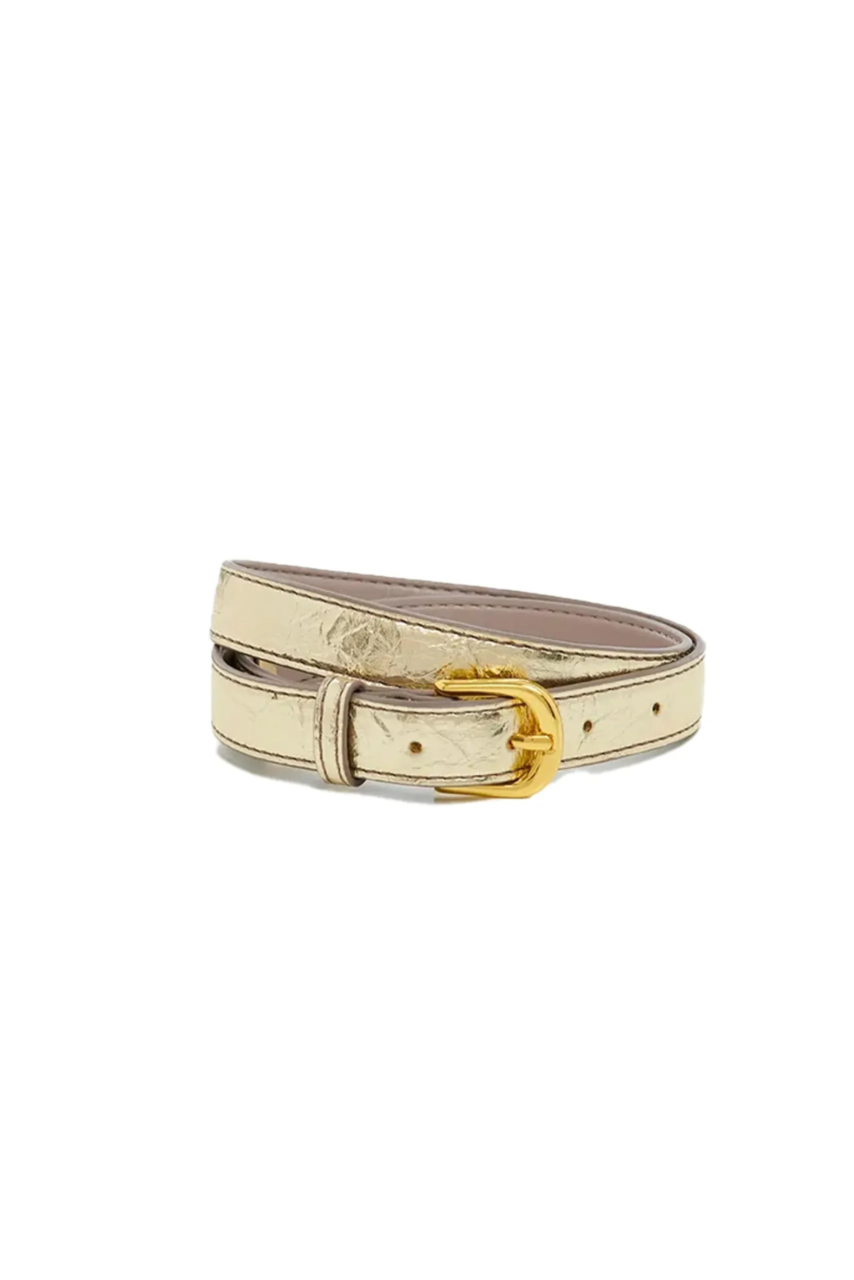 Belts-HUSK Essentiel Antwerp Fredastair Belt - Gold