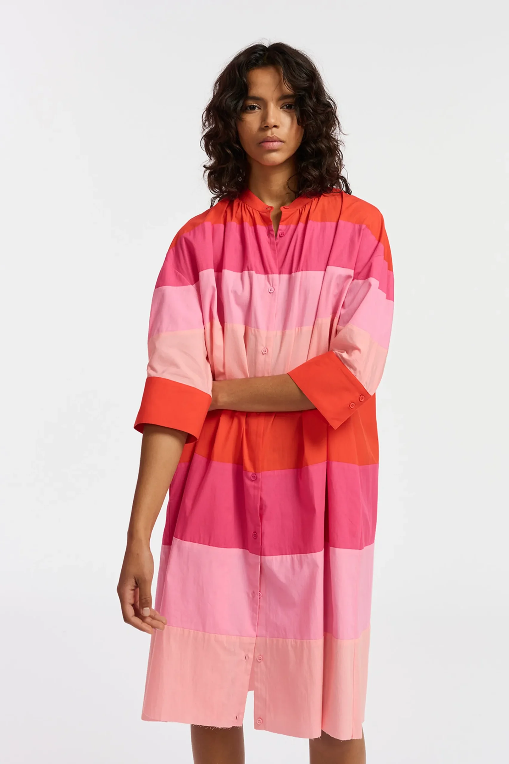 Dresses-HUSK Essentiel Antwerp Frederique Midi - Stripe