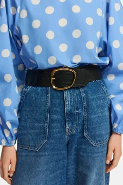 Belts-HUSK Essentiel Antwerp Frescal Belt - Black