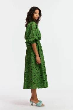 Dresses-HUSK Essentiel Antwerp Fresci Dress - Emerald