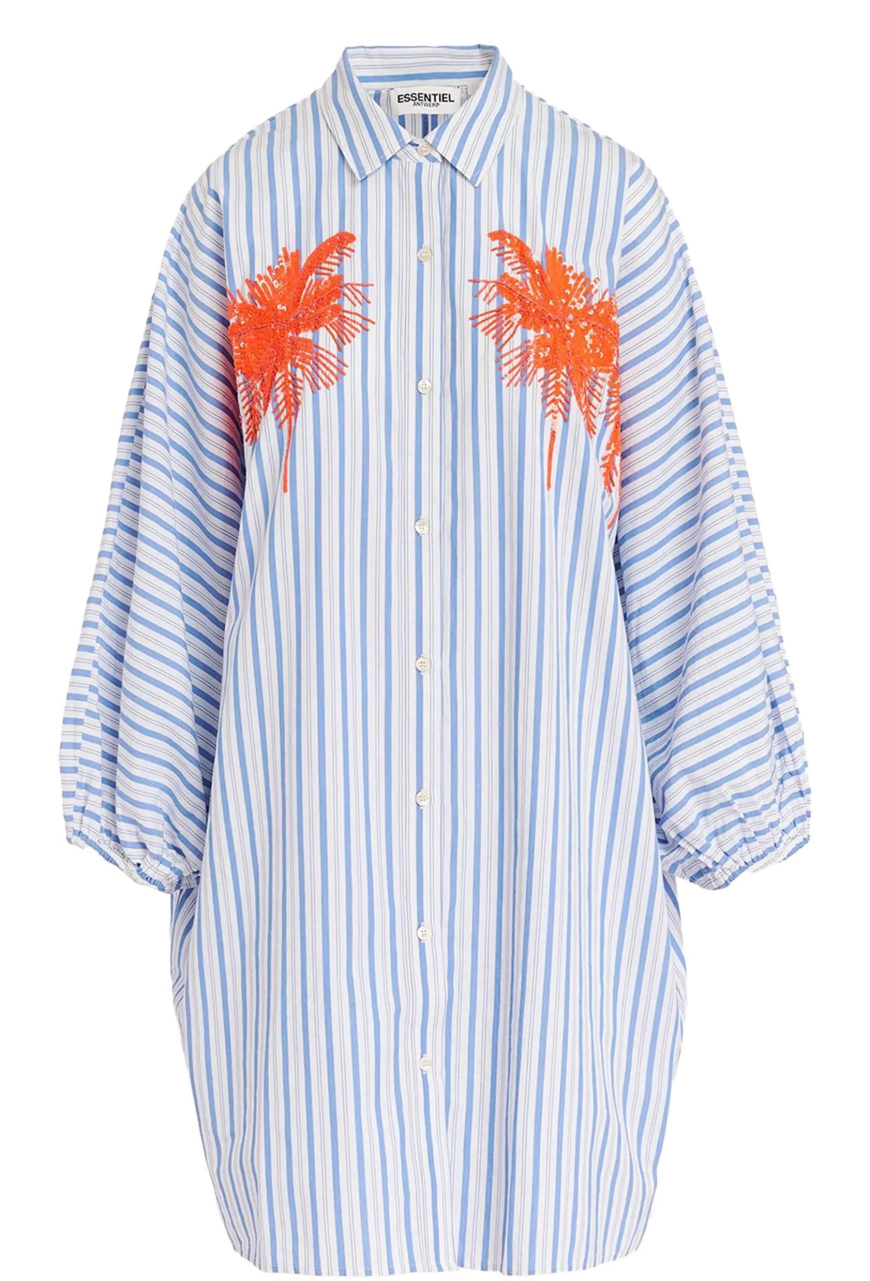 Dresses-HUSK Essentiel Antwerp Frilled Dress - Stripe