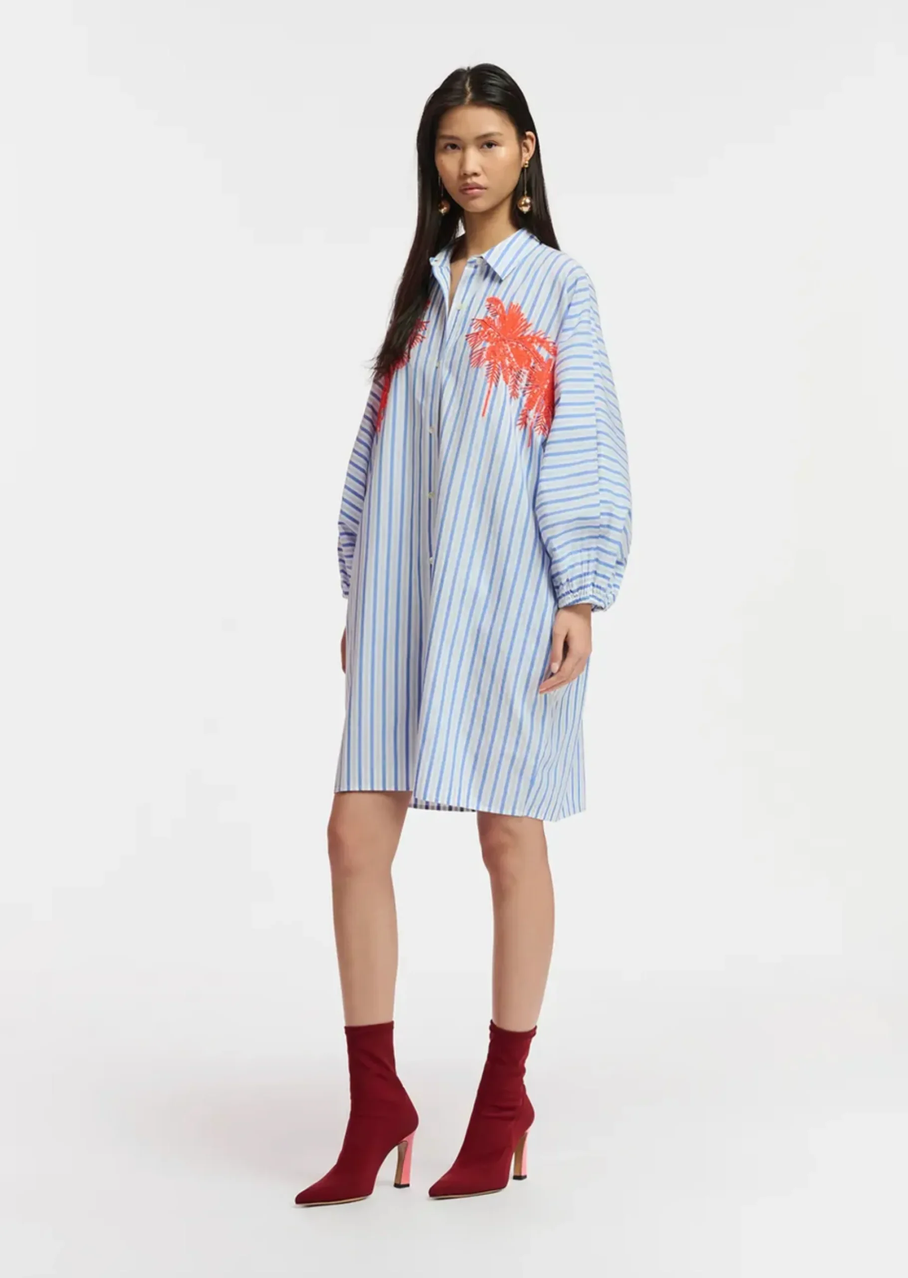 Dresses-HUSK Essentiel Antwerp Frilled Dress - Stripe