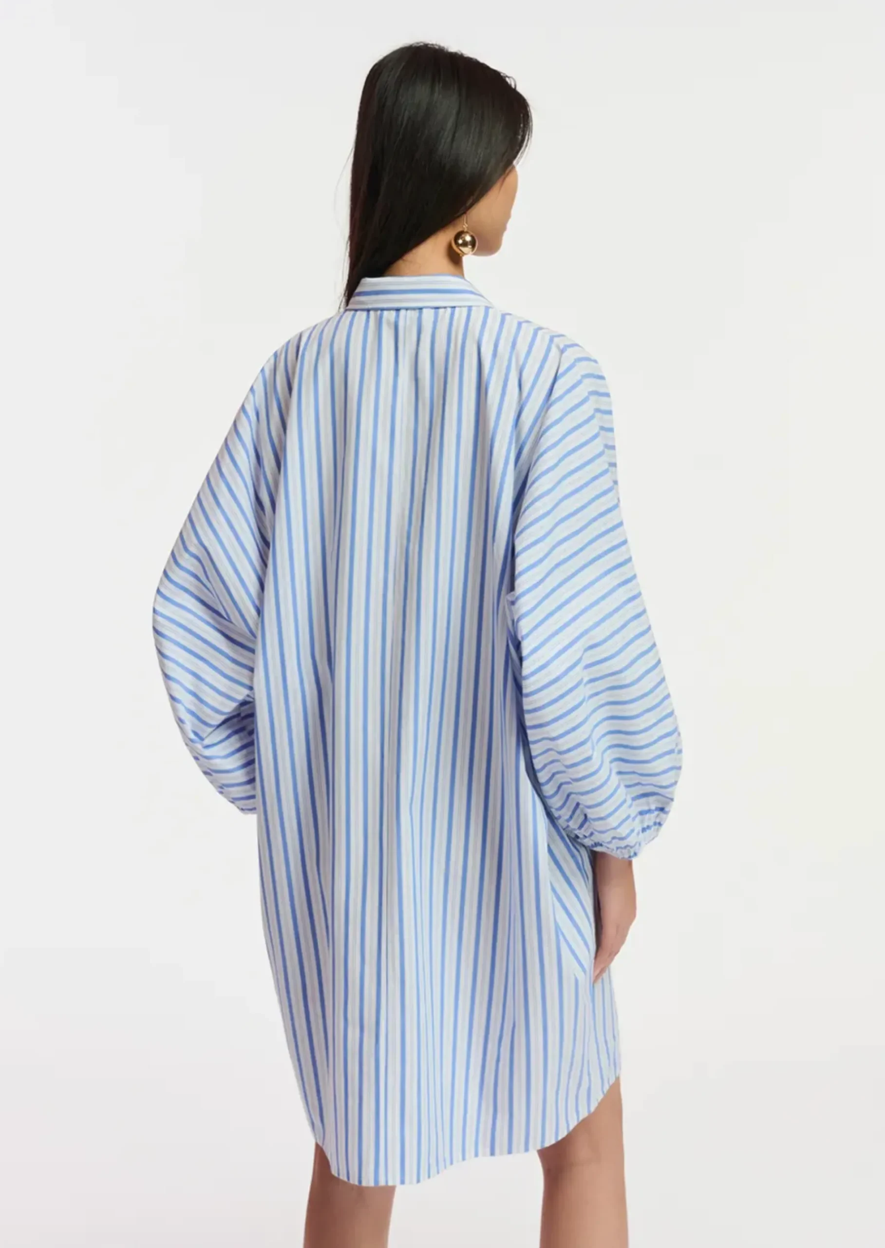 Dresses-HUSK Essentiel Antwerp Frilled Dress - Stripe