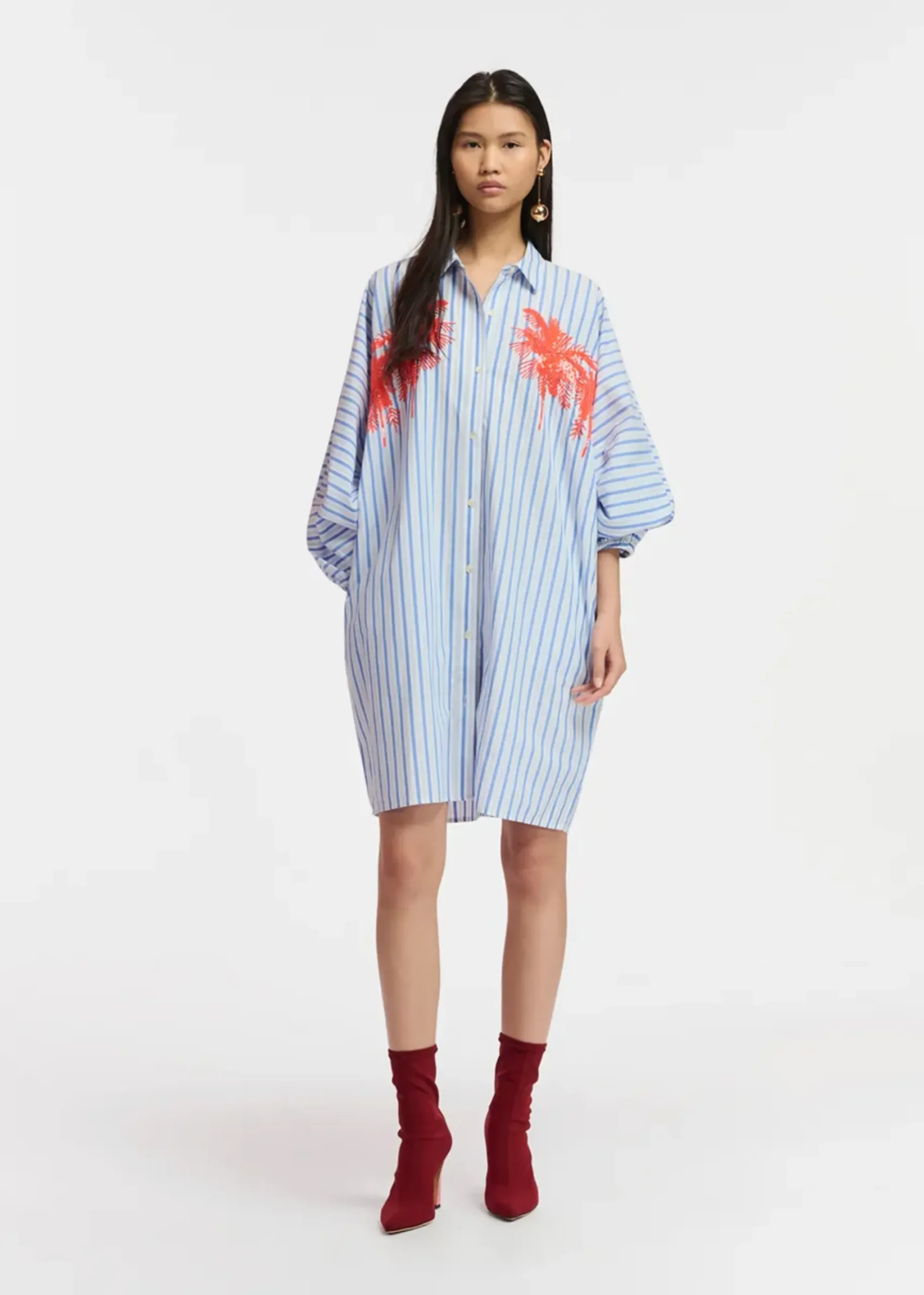 Dresses-HUSK Essentiel Antwerp Frilled Dress - Stripe