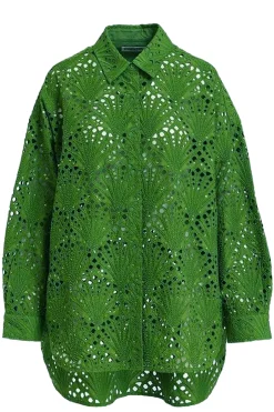 Tops-HUSK Essentiel Antwerp Fummer Shirt - Emerald