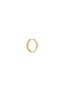 Earrings-HUSK Fairley Antique Hoop - Gold