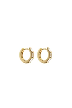 Earrings-HUSK Fairley Baguette Huggie - Crystal