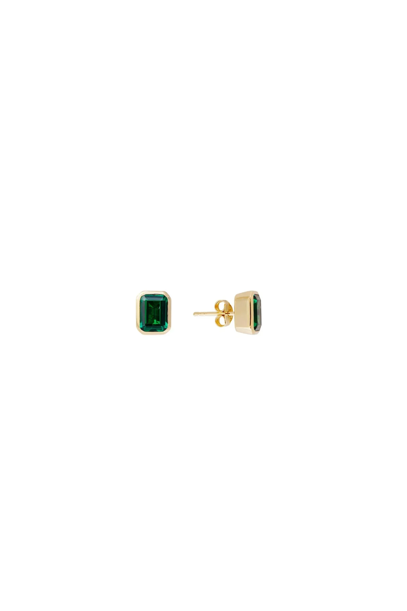 Earrings-HUSK Fairley Cocktail Studs - Green