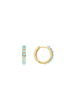 Earrings-HUSK Fairley Crystal Midi - Blue