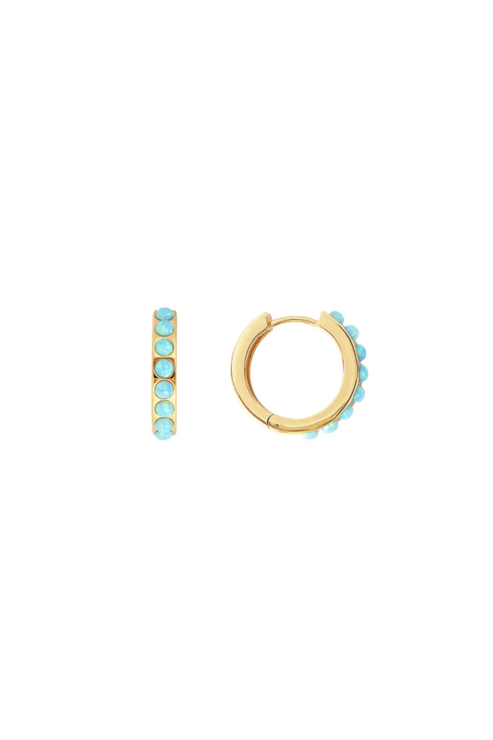 Earrings-HUSK Fairley Crystal Midi - Blue