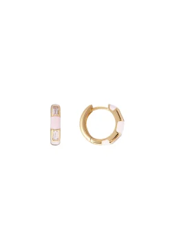 Earrings-HUSK Fairley Flamingo Midi - Gold