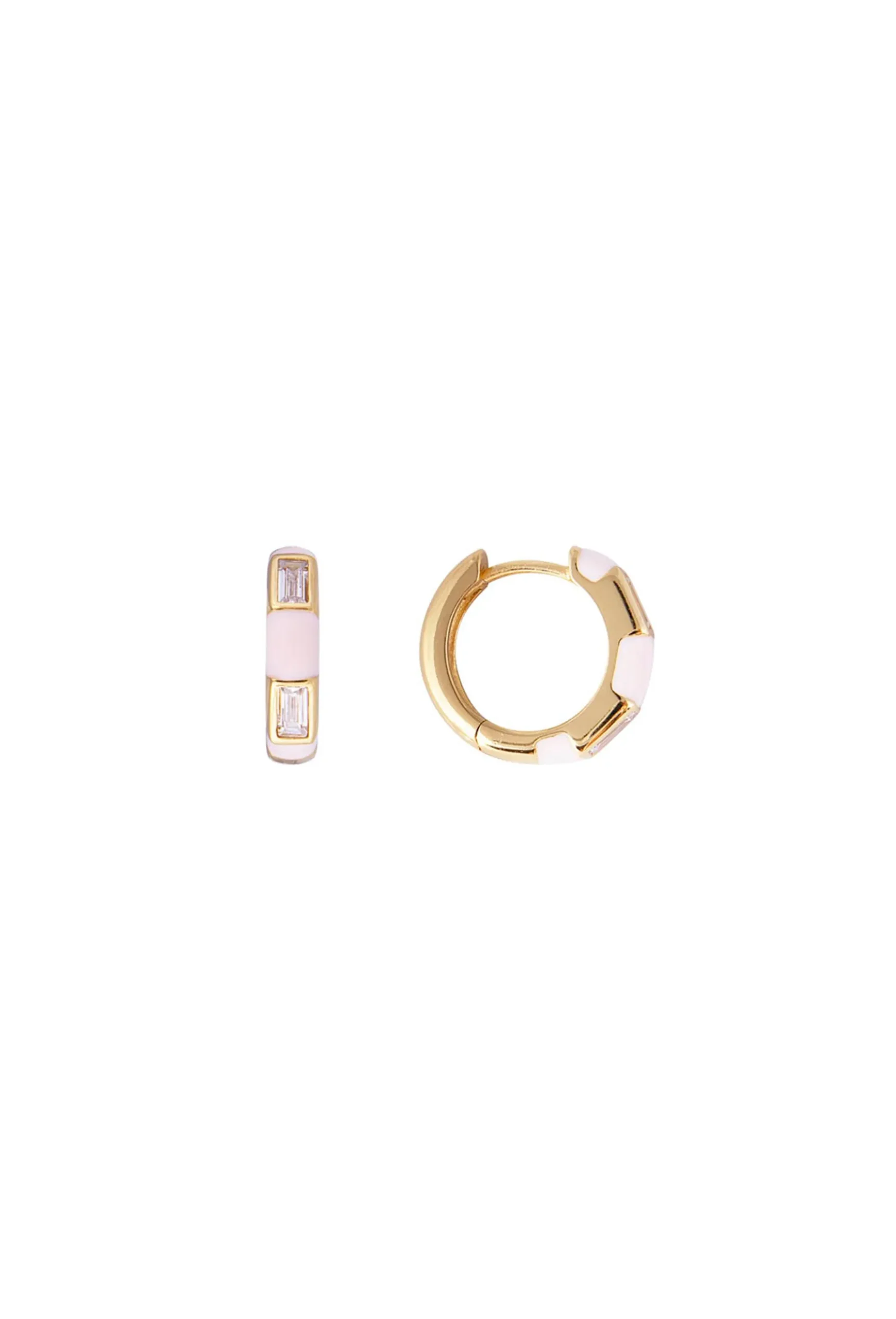 Earrings-HUSK Fairley Flamingo Midi - Gold