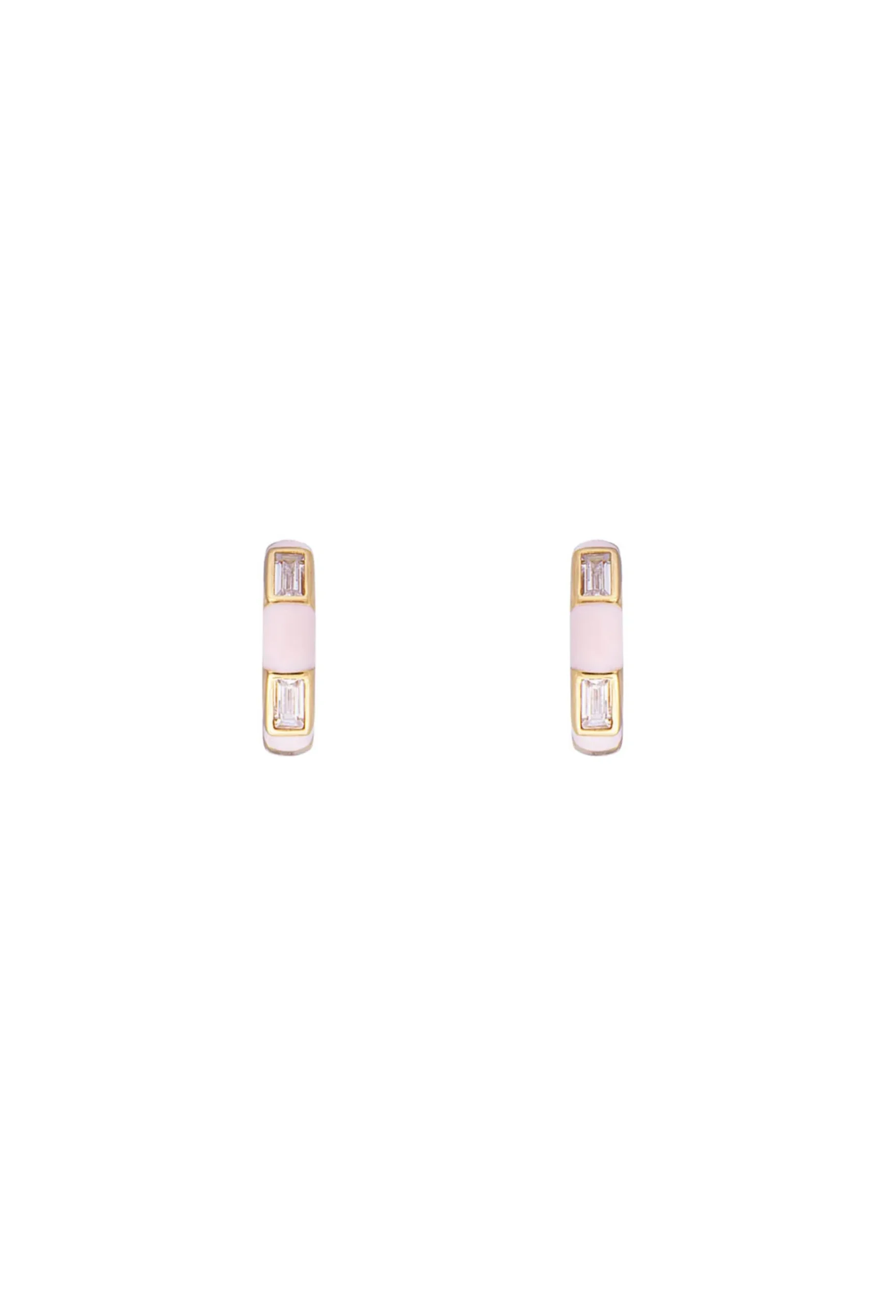 Earrings-HUSK Fairley Flamingo Midi - Gold