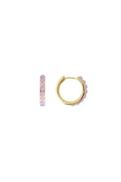 Earrings-HUSK Fairley Opal Midi - Pink