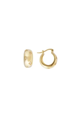 Earrings-HUSK Fairley Starburst Hoop - Gold