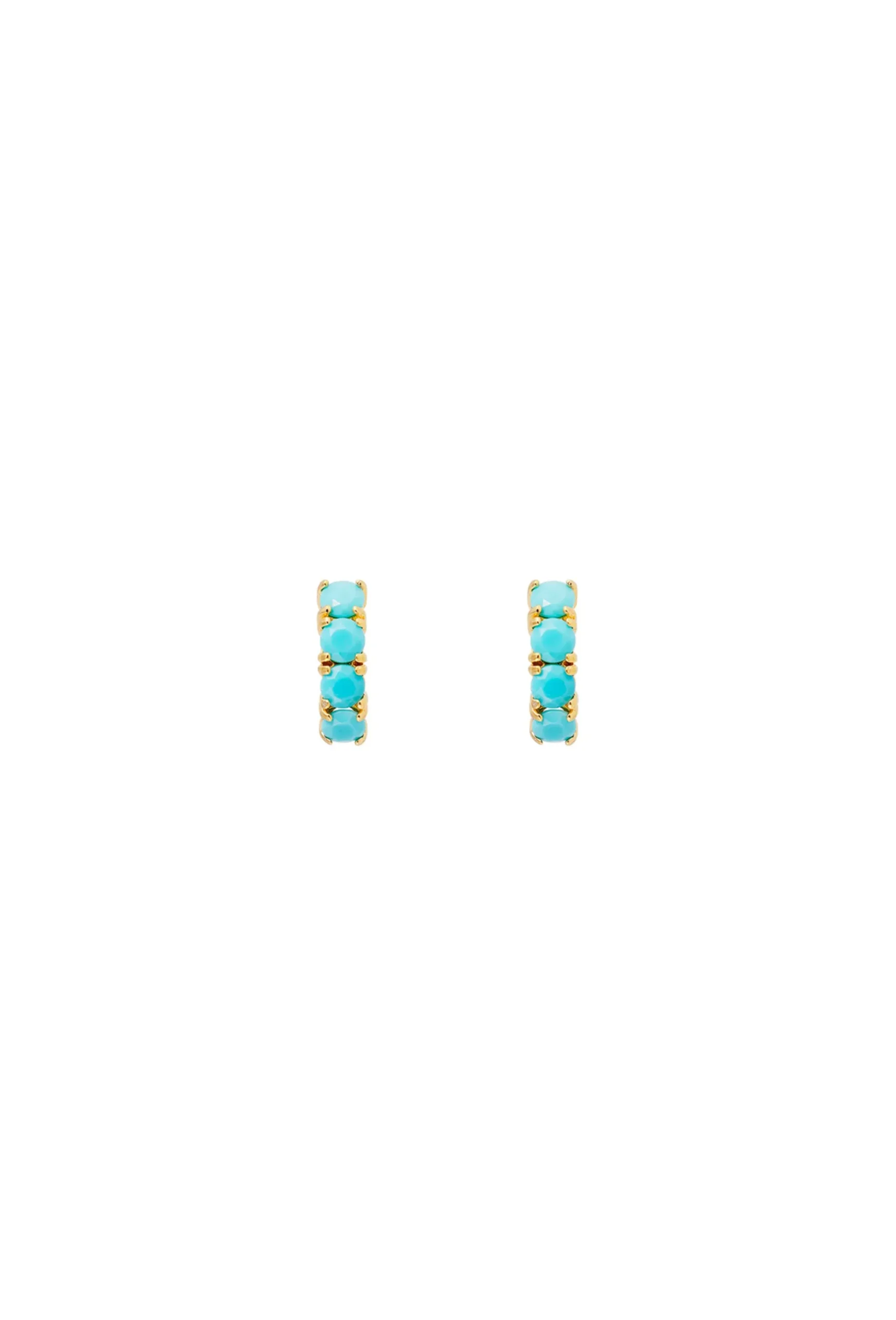 Earrings-HUSK Fairley Turquoise Midi - Gold