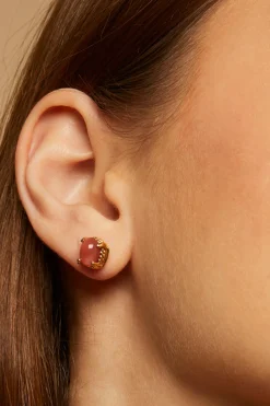 Earrings-HUSK Gas Bijoux Puce Stud - Sun