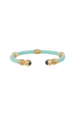 Bracelets-HUSK Gas Bijoux Sari Bangle - Sky