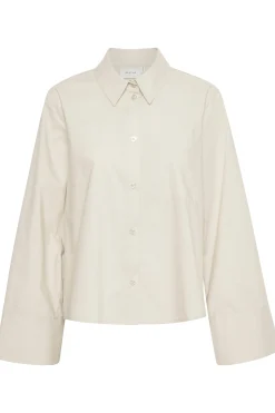 Tops-HUSK Gestuz Chilly Shirt - Rock