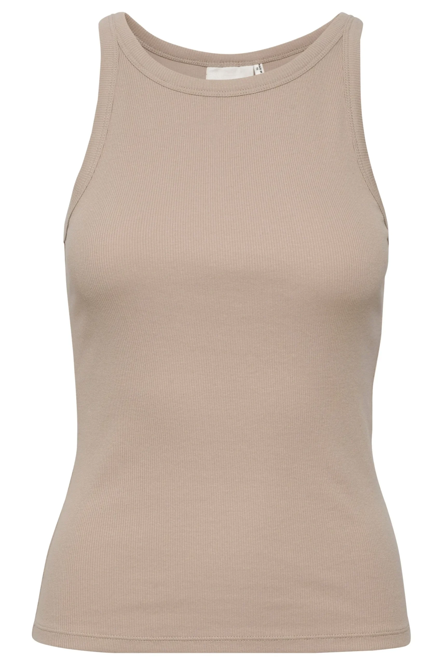 Tops-HUSK Gestuz Drew Singlet - Natural