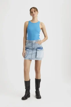 Tops-HUSK Gestuz DREW TOP - Blue