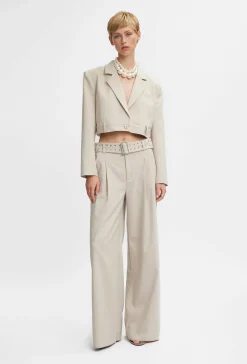 Pants-HUSK Gestuz Editha Pant - Sand