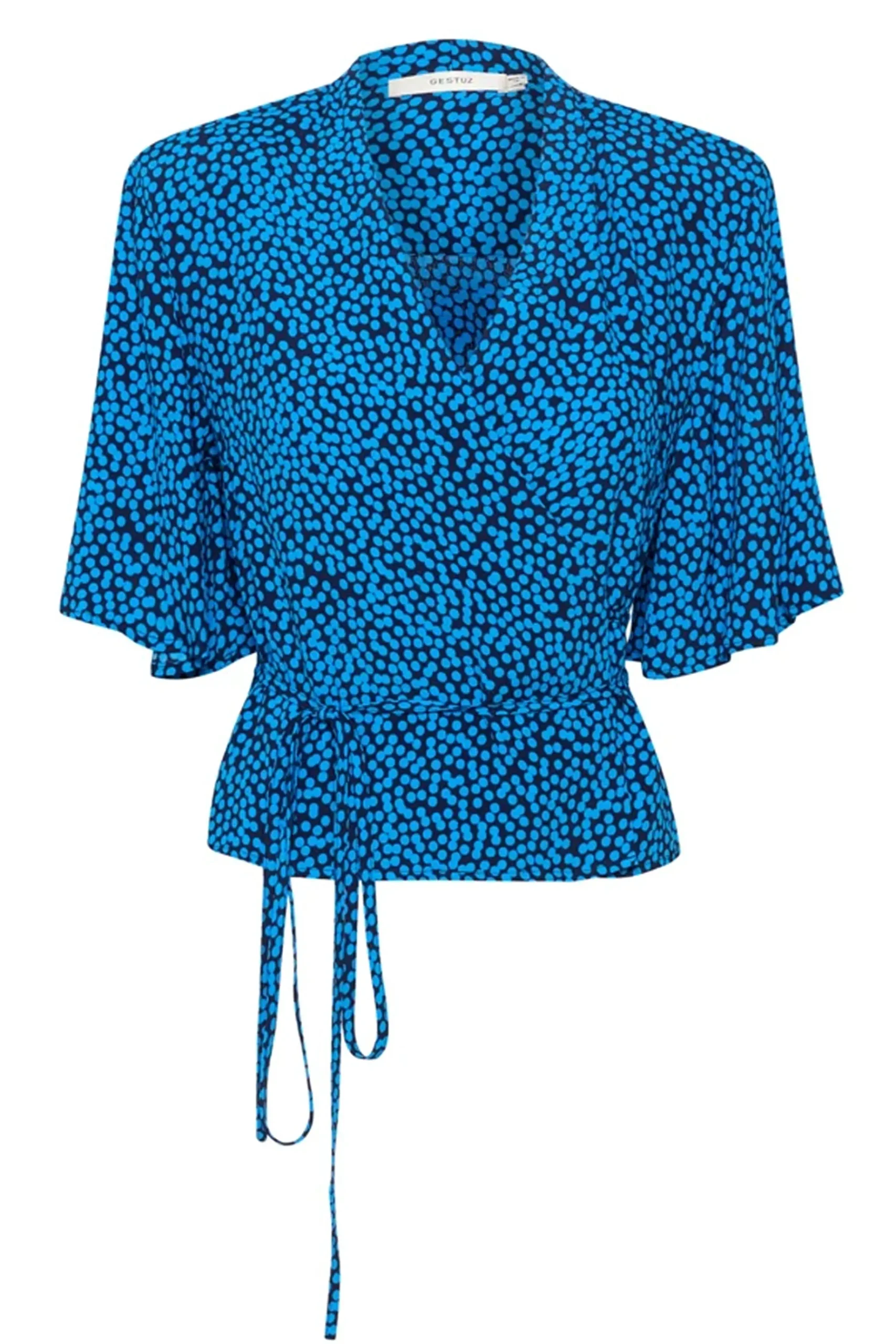 Tops-HUSK Gestuz EISHA BLOUSE - Blue