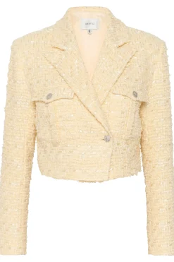 Jackets & Coats-HUSK Gestuz Fringa Jacket - Banana