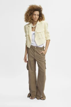 Jackets & Coats-HUSK Gestuz Fringa Jacket - Banana