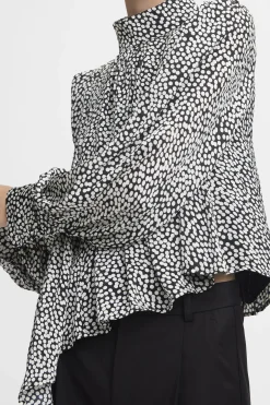 Tops-HUSK Gestuz Prikka Blouse - Print