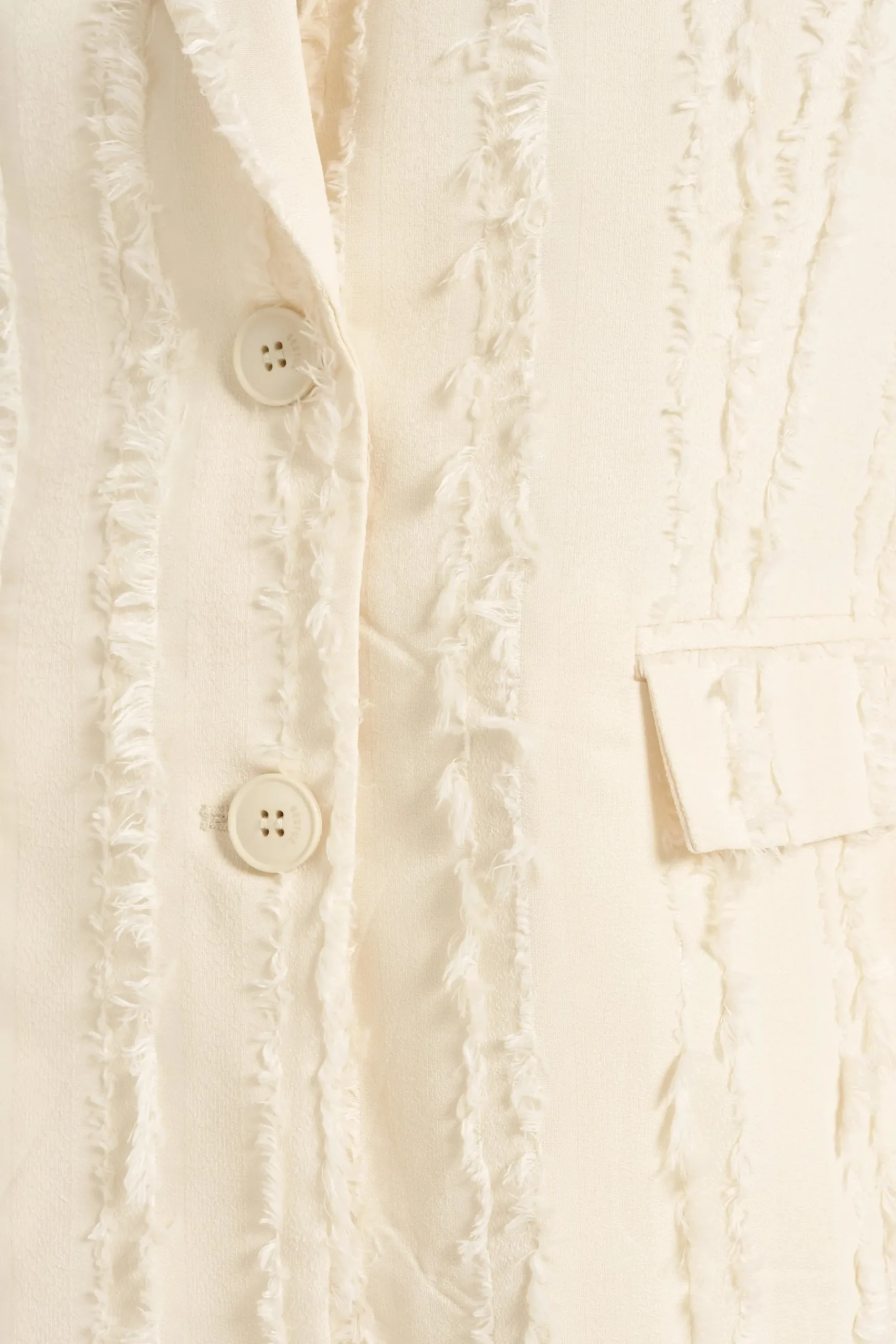 Jackets & Coats-HUSK Gestuz RAY BLAZER - Cream